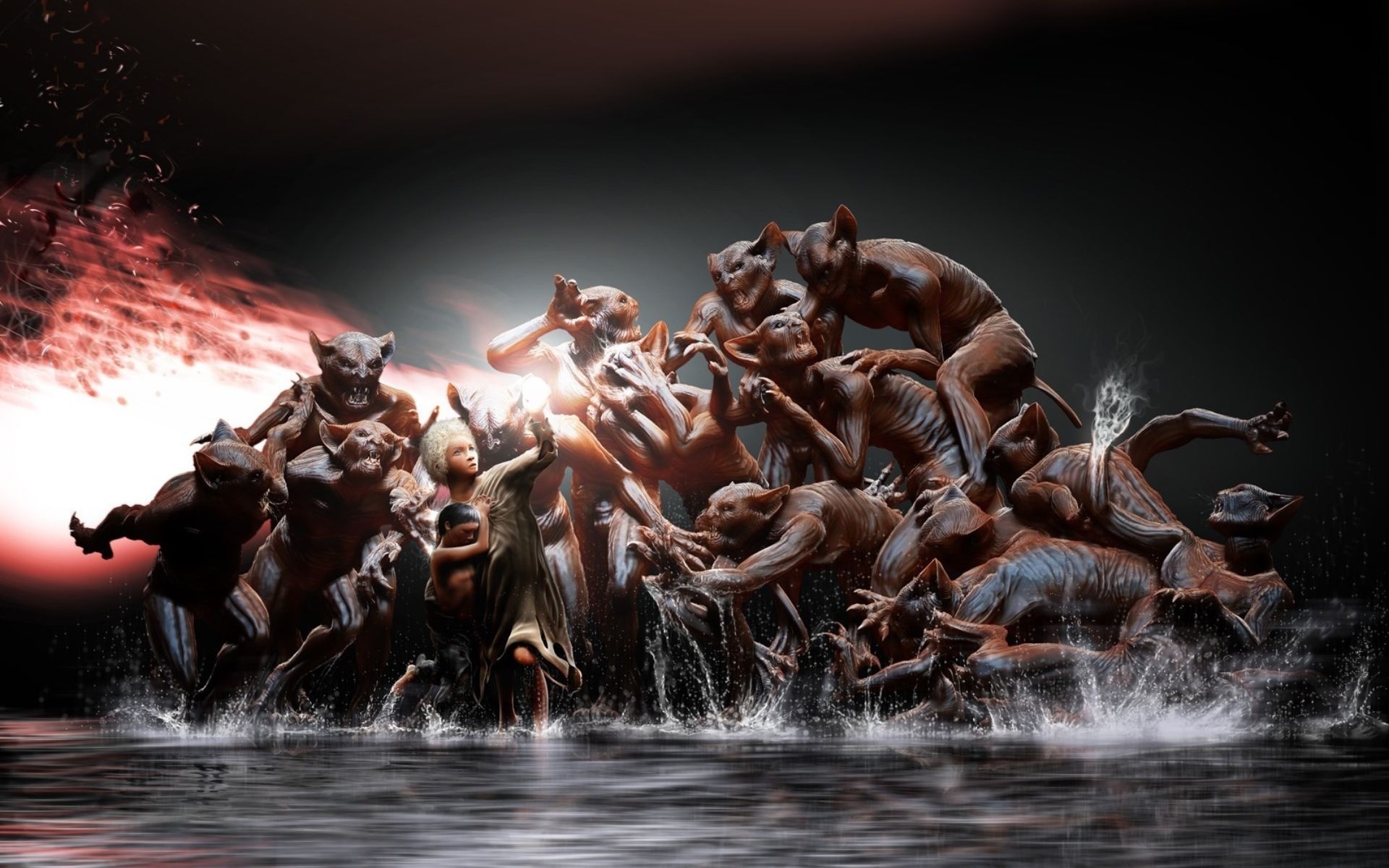 त्योहार आंदोलन प्रतियोगिता पानी प्रदर्शन नस दानव शैतान