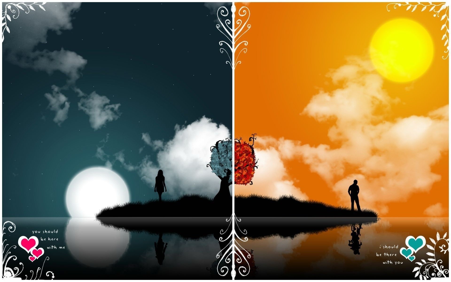 आकाश सिल्हूट सड़क पर सूर्यास्त सूरज प्रकृति गोधूलि अच्छा मौसम अंधेरा प्यार संदेश चंद्रमा झील रात द्वीप