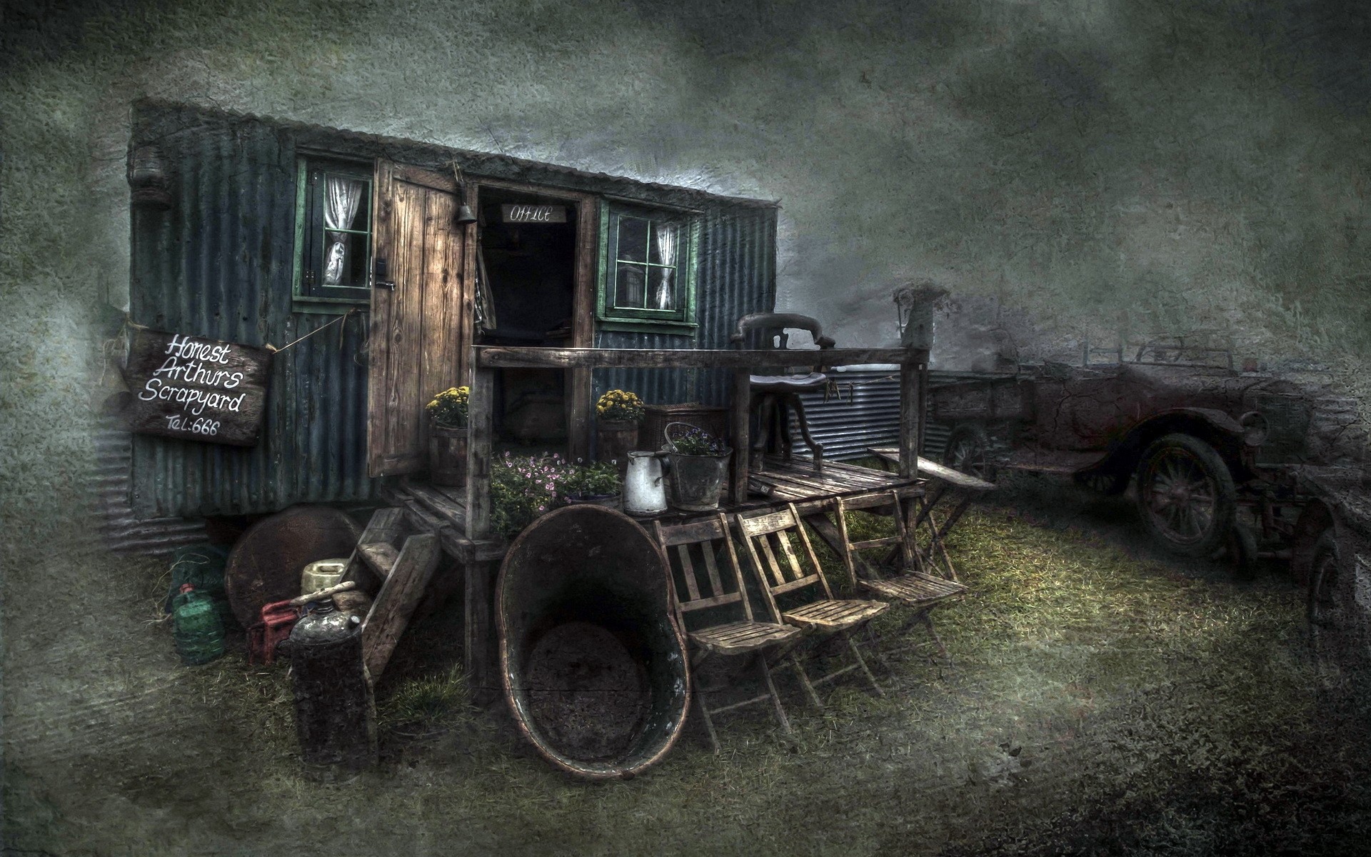 परित्यक्त विंटेज कार पुराना लकड़ी क्षय परिवहन प्रणाली जंग टूटा हुआ विंटेज पुराने सामान पुरानी पृष्ठभूमि रेट्रो