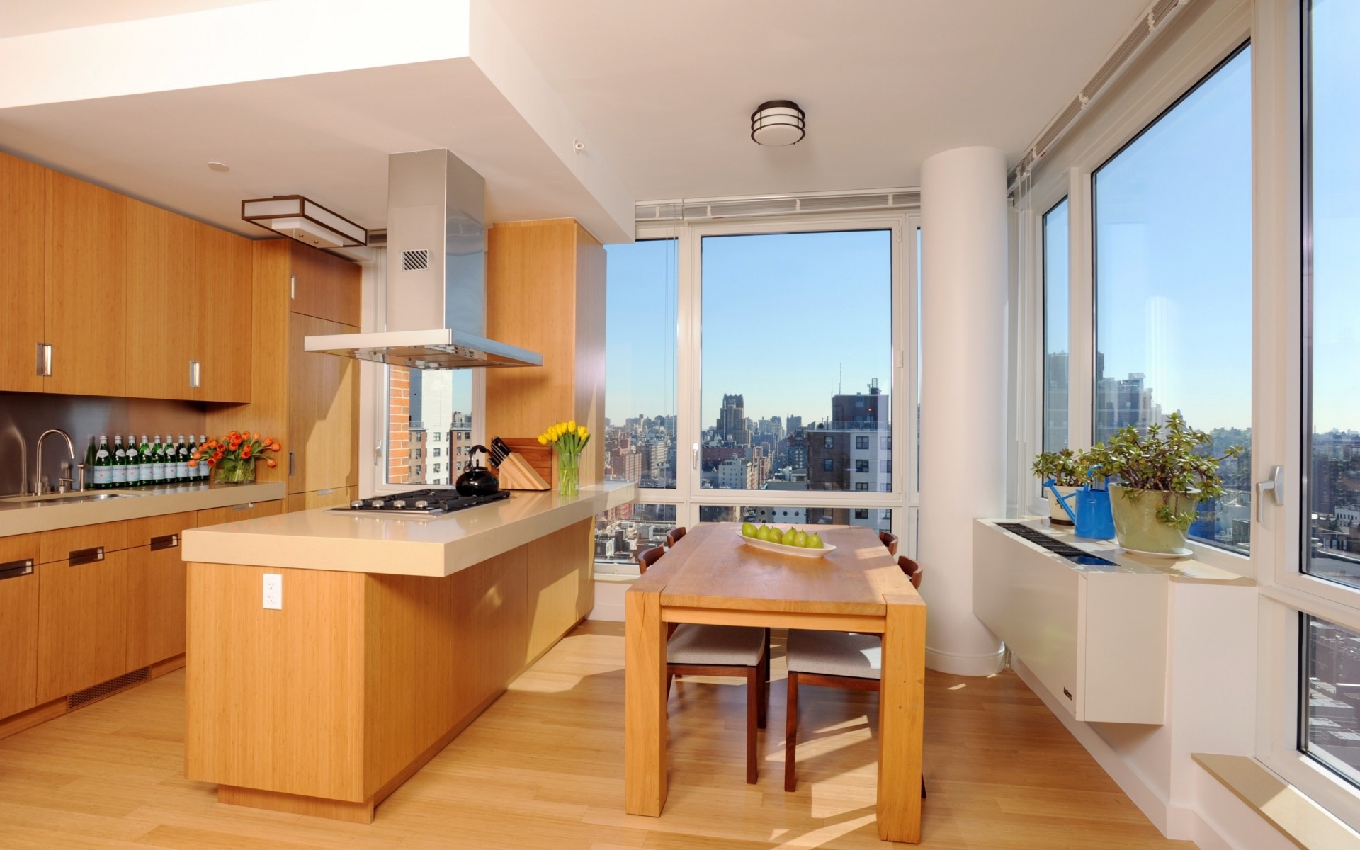 फर्नीचर कमरा इनडोर घर खिड़कियां आधुनिक घर फर्श अपार्टमेंट इंटीरियर डिजाइन जगह मेज कुर्सी विशाल परिवार अध्ययन विलासिता शेल्फ छत भोजन कक्ष रसोईघर