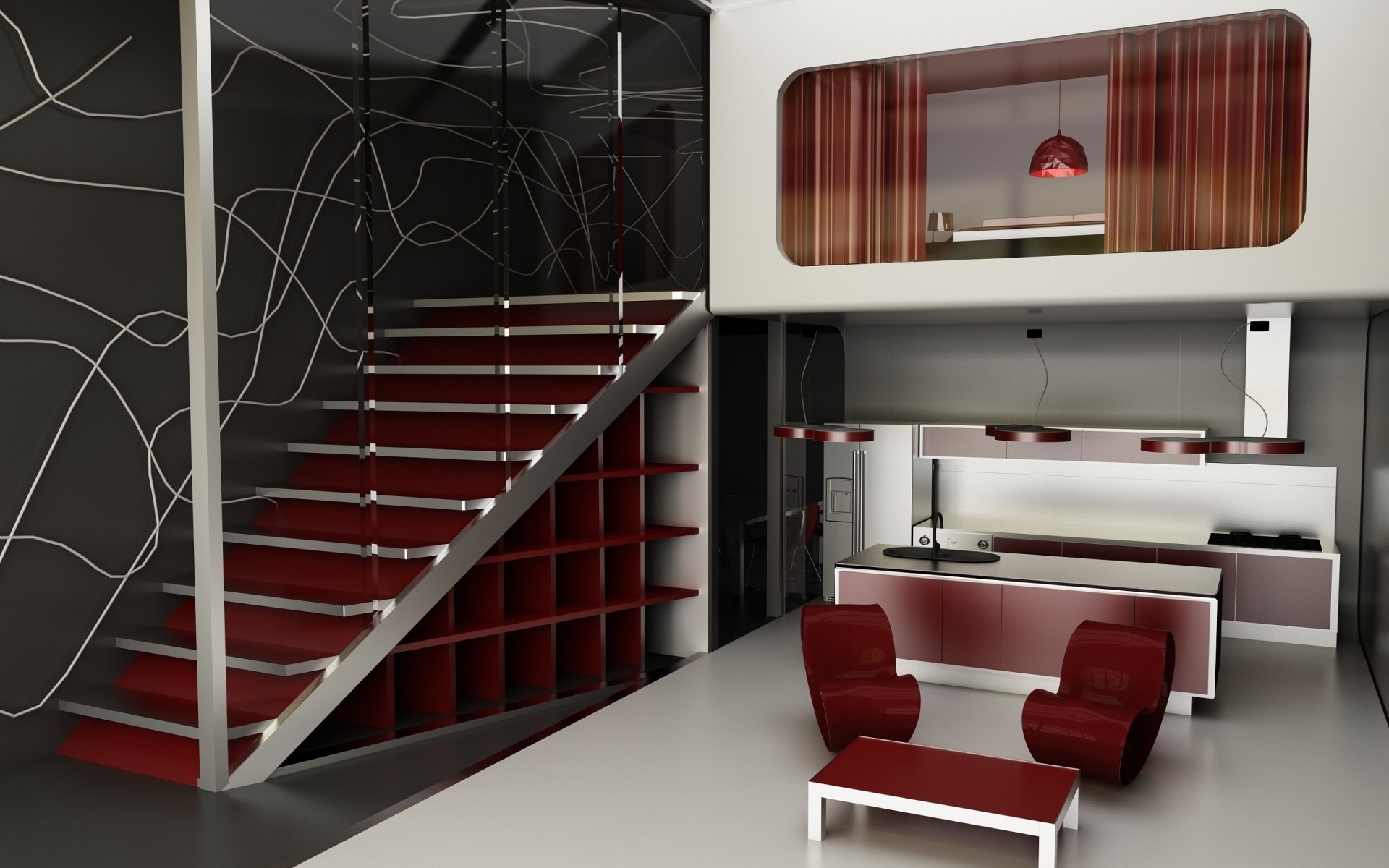 अंदर घर के अंदर शेल्फ कमरा आधुनिक फर्नीचर आधुनिक खिड़कियां परिवार खाली अपार्टमेंट विलासिता व्यापार घर इंटीरियर डिजाइन रसोई कुर्सियों घर डिजाइन