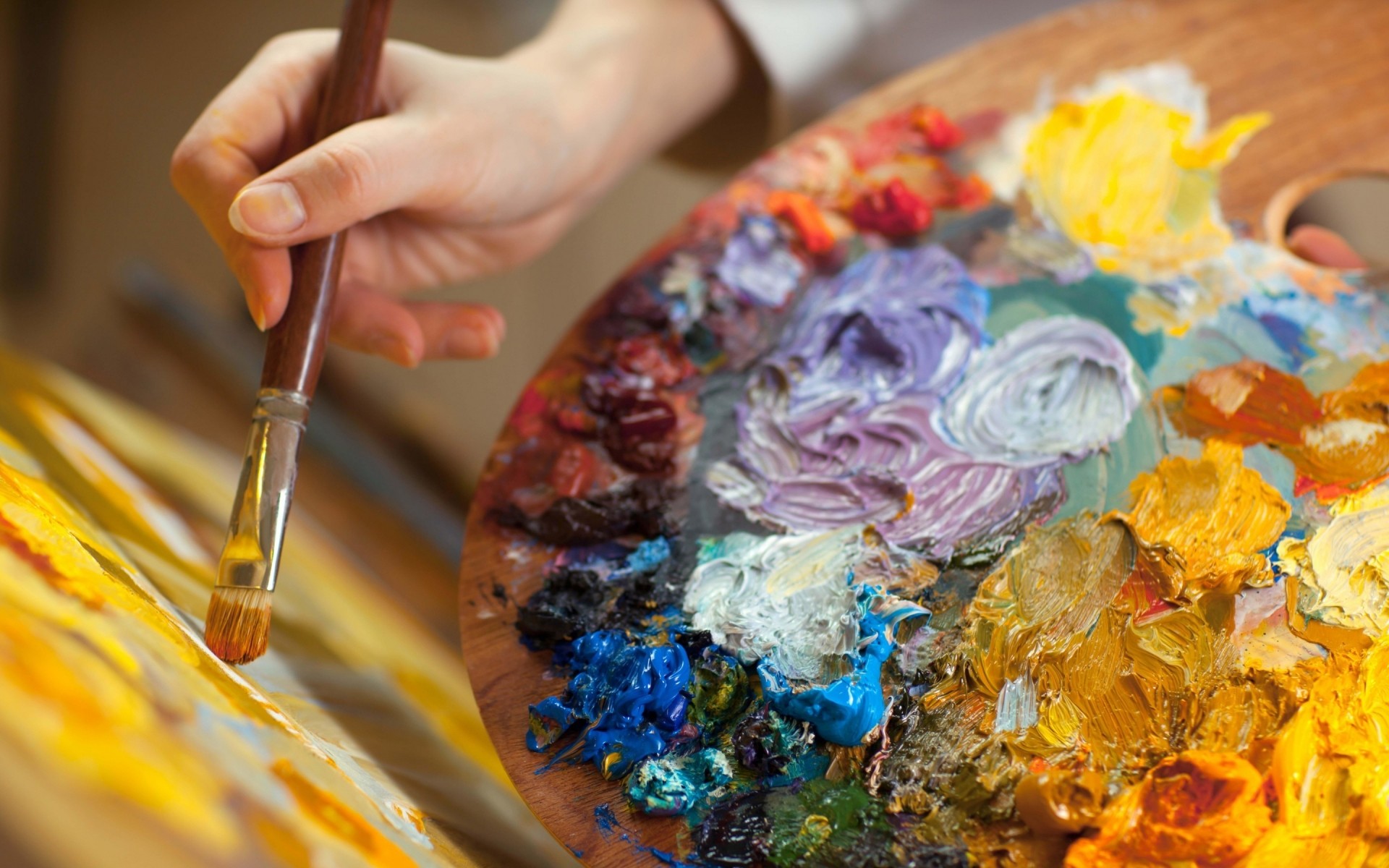 रचनात्मकता रंग कला आभूषण भोजन ब्रश चित्रकारी पैलेट