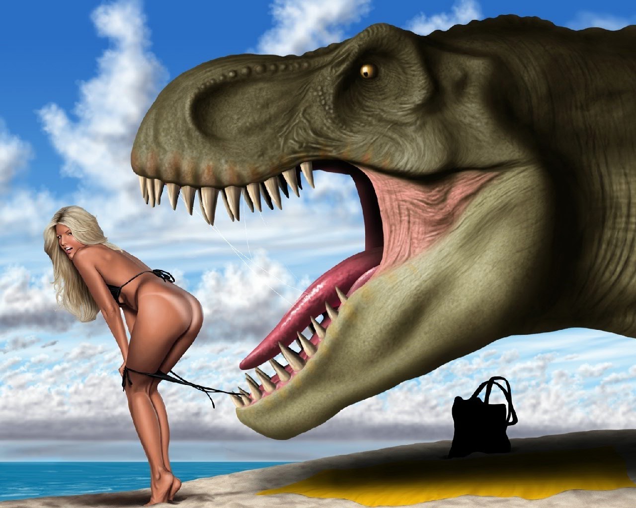 पशु चित्रण पानी