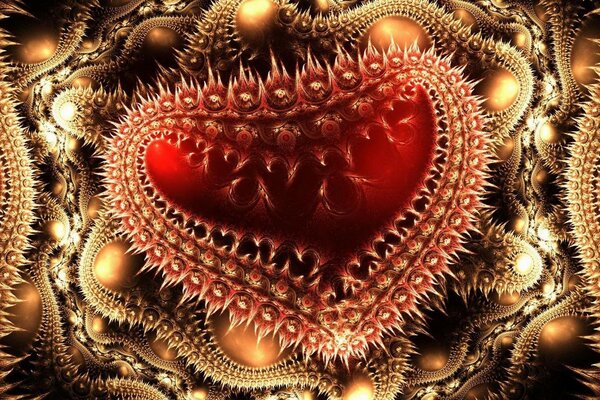 लाल और भूरे रंग के टन में सार पैटर्न